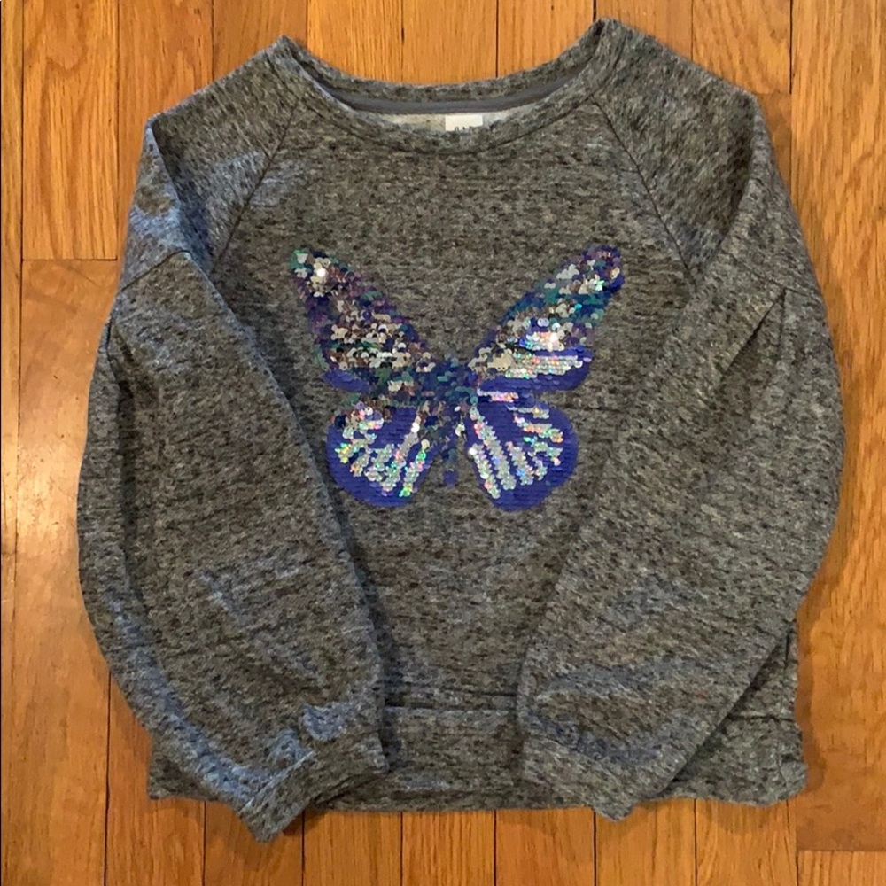 GAP kids Butterfly Sequins Sweatshirt